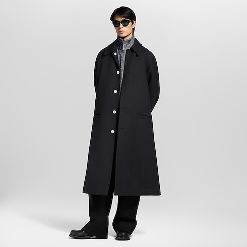 Oversized Single-Breasted Coat in Men's Ready-to-Wear Outerwear and Coats collections by Louis Vuitton (Product zoom)