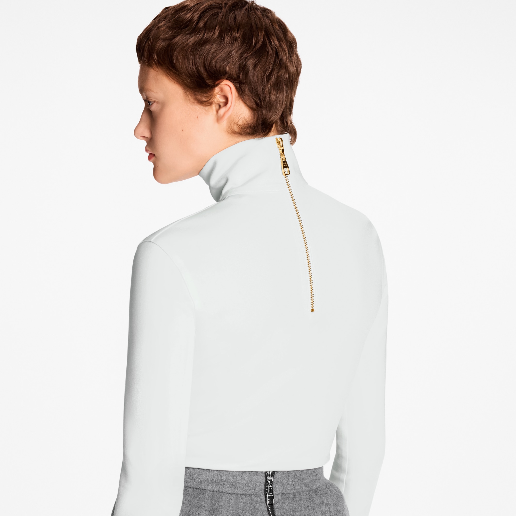 Padlock Necklace Long-Sleeved Top  in Women