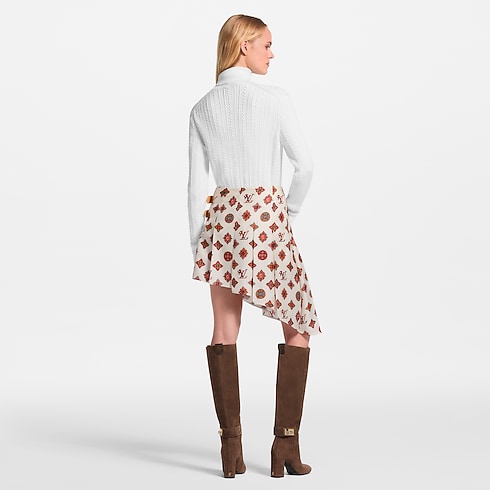 Paisley Monogram Asymmetrical Skirt in Women's Ready-to-Wear Skirts and Shorts collections by Louis Vuitton (Product zoom)