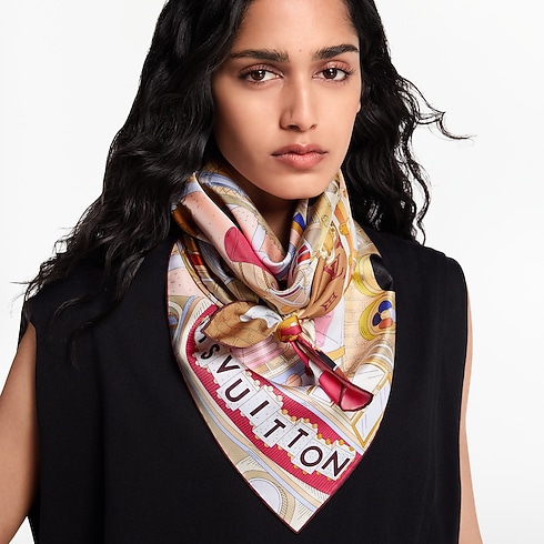 Paris En Beaute Square 90 . in Women's Accessories Silk Squares and Bandeaus collections by Louis Vuitton (Product zoom)