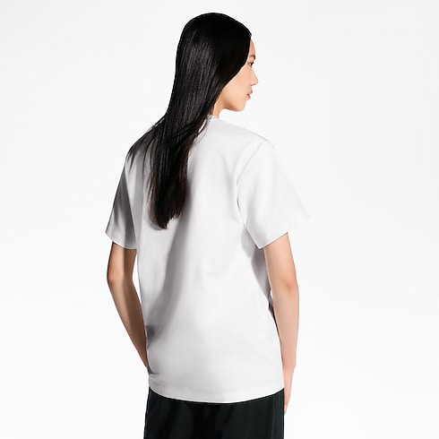 Paris Travel Stamp T-Shirt in Women's Ready-to-Wear Tops collections by Louis Vuitton (Product zoom)