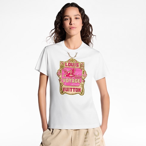 Parrot Print T-Shirt in Women's Ready-to-Wear Tops collections by Louis Vuitton (Product zoom)