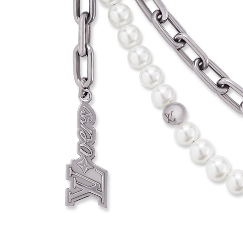 Pearls Chain Belt and Bag Charm . in Men's Accessories Key Holders and Bag Charms collections by Louis Vuitton (Product zoom)