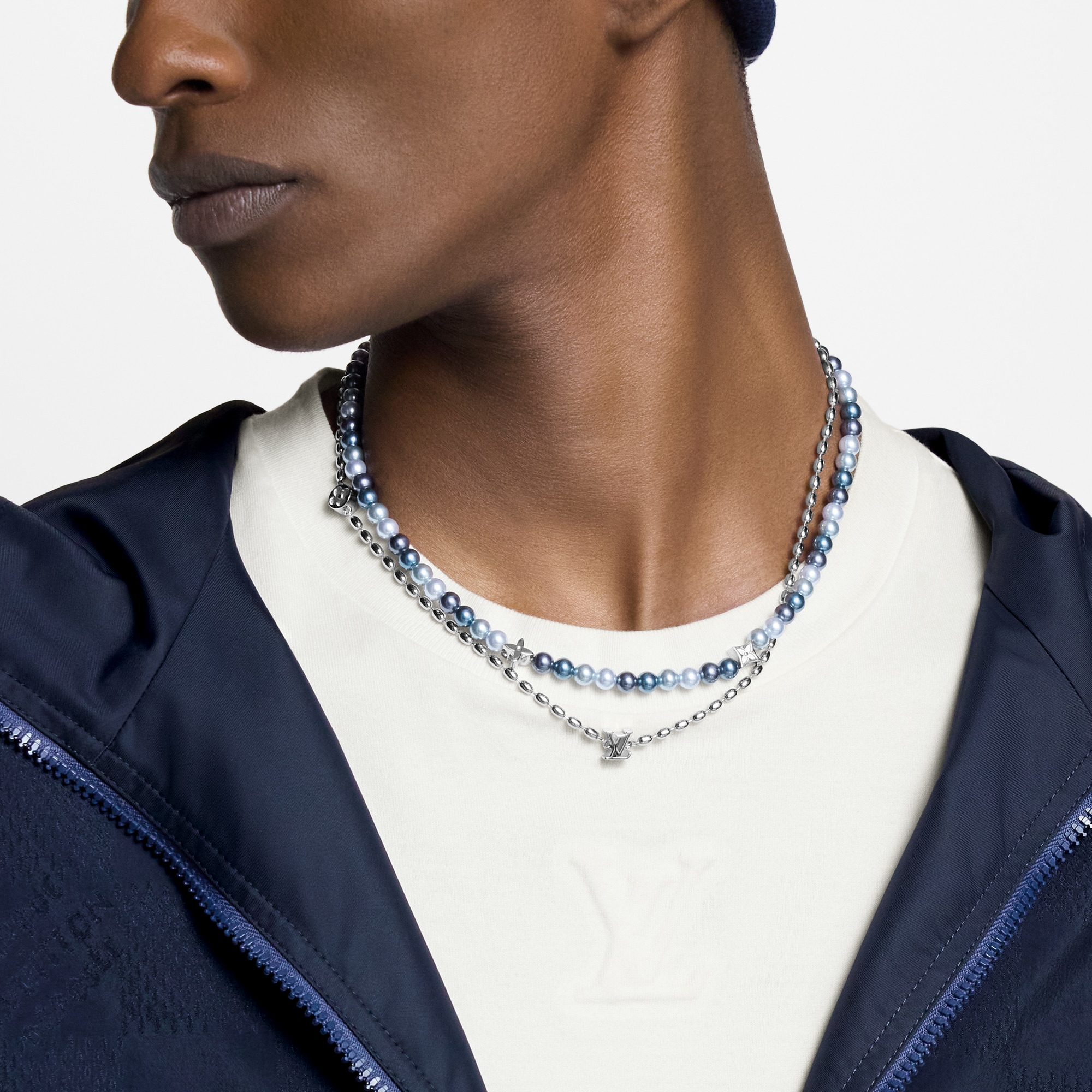 Pearls Fusion Necklace . in Men