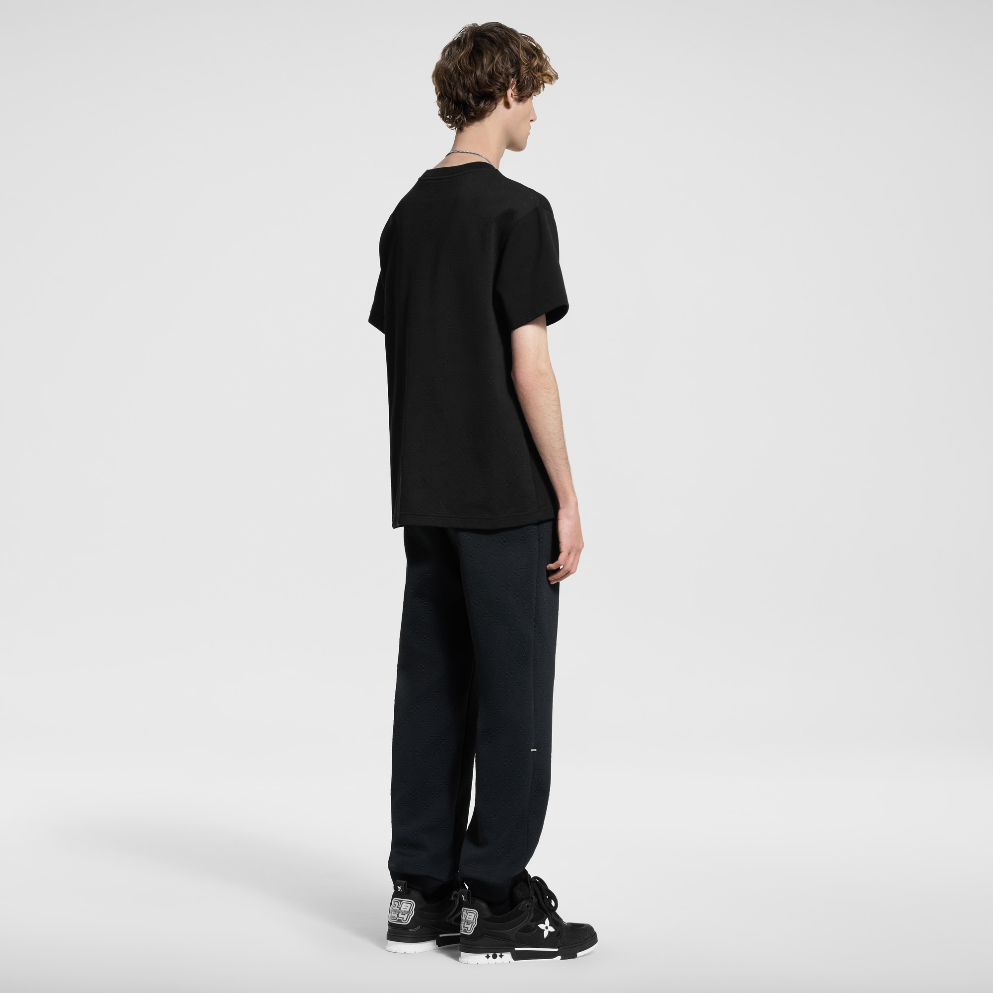 Pique Cotton T-Shirt  in Men