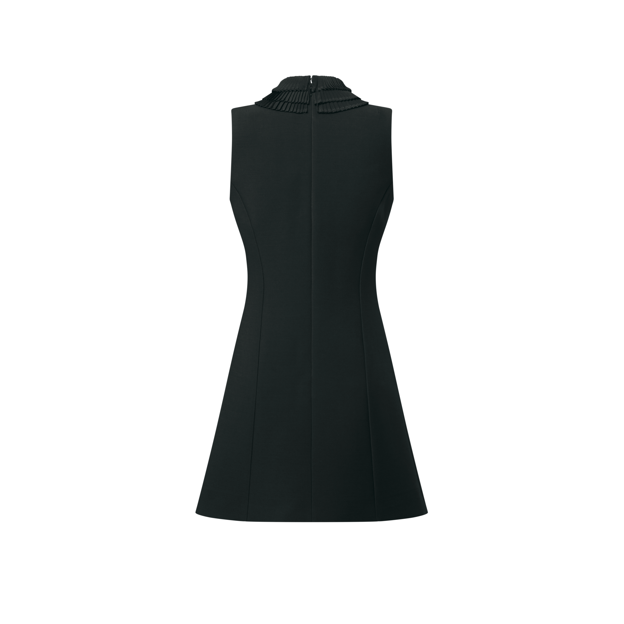 Pleat Collar Fitted Dress  in Women