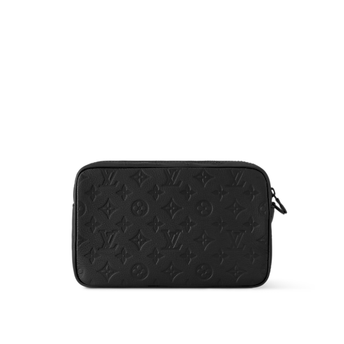 Pochette Kasai Monogram Shadow Leather in Men's Wallets and Small Leather Goods Mini Bags collections by Louis Vuitton (Product zoom)
