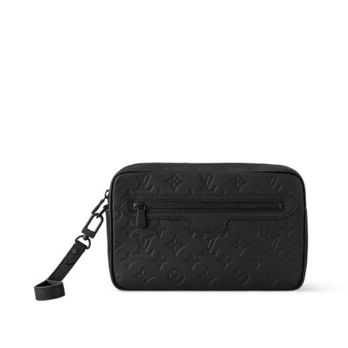 Pochette Kasai Monogram Shadow Leather in Men's Wallets and Small Leather Goods Mini Bags collections by Louis Vuitton (Product zoom)
