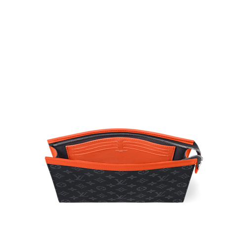 Pochette Voyage MM Monogram Eclipse in Men's Wallets and Small Leather Goods Pouches collections by Louis Vuitton (Product zoom)