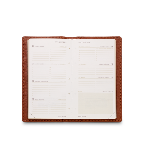 Pocket Agenda Cover Monogram in Bags and Small Leather Goods's Personalisation Leather Goods } collections by Louis Vuitton (Product zoom)