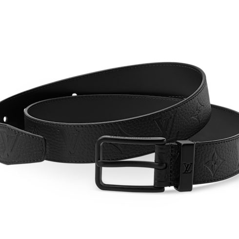 Pont Neuf Taurillon Monogram 35mm Belt in Men's Accessories Men's Belts collections by Louis Vuitton (Product zoom)