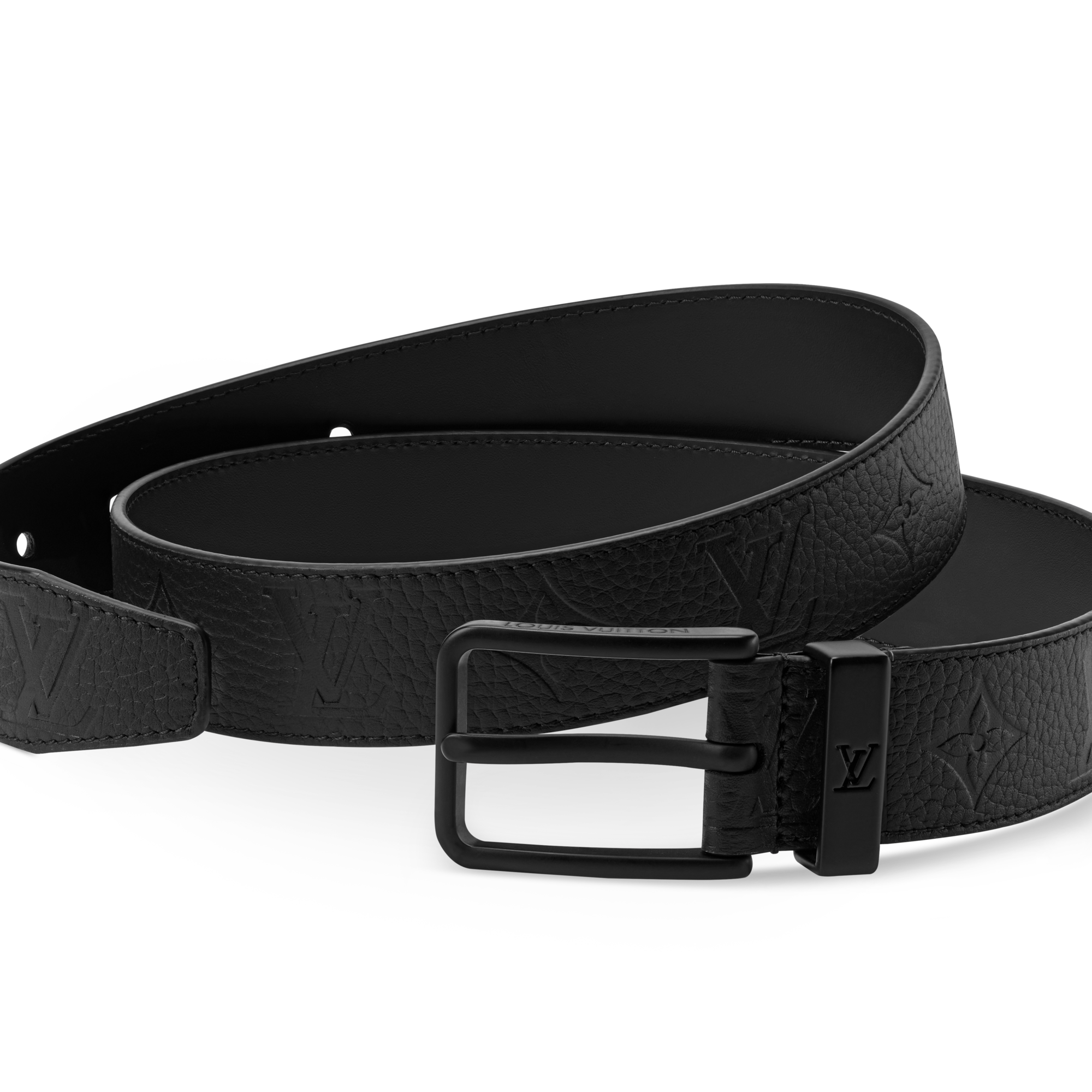 Pont Neuf Taurillon Monogram 35mm Belt  in Men