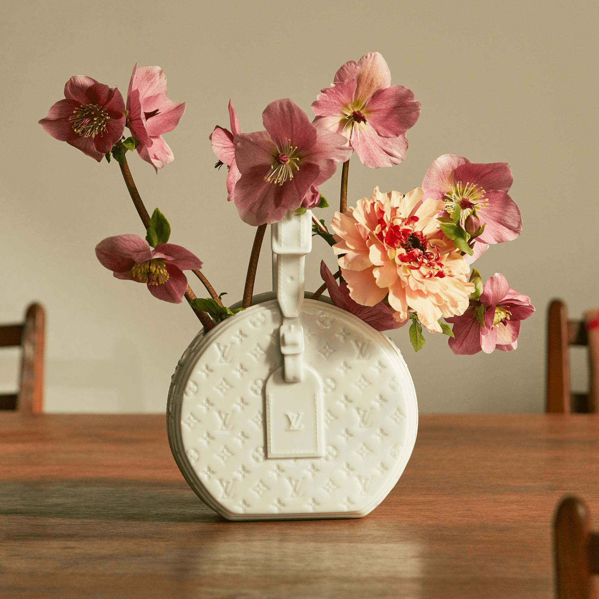 Porcelain Vase Petite Boite Chapeau Monogram in Trunks, Travel and Home