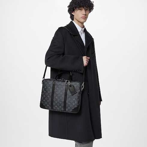 Porte-Documents Voyage PM Monogram Eclipse in Men's Bags All Collections collections by Louis Vuitton (Product zoom)