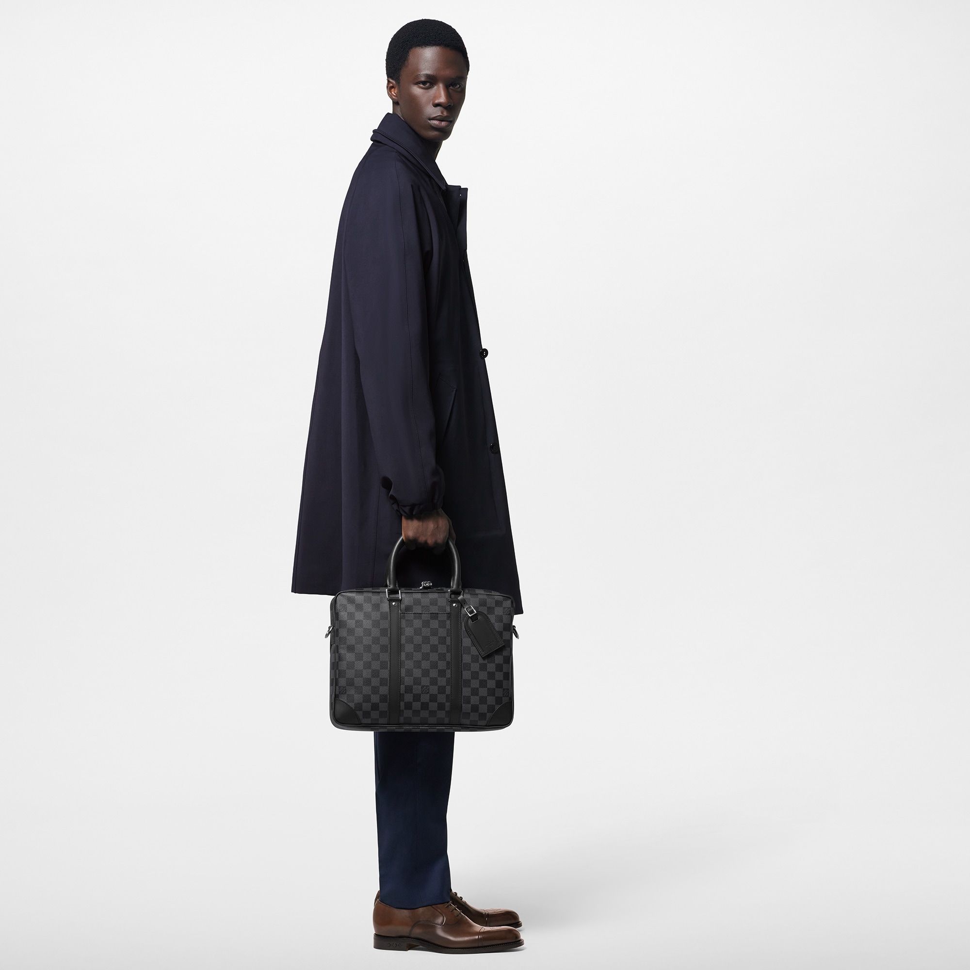 Porte-Documents Voyage PM Damier Graphite in Men