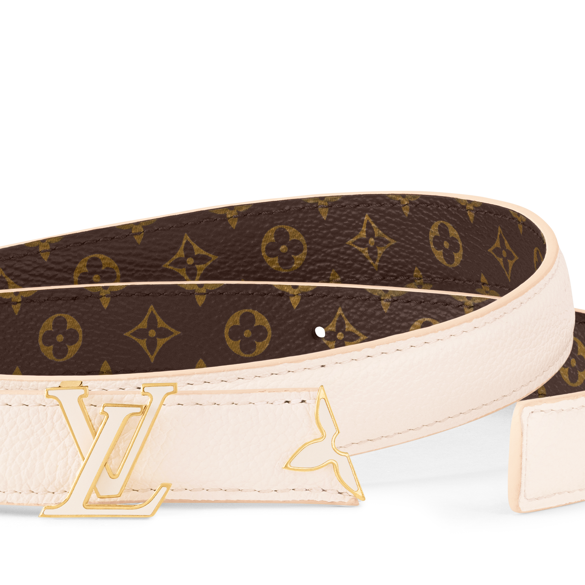 Pretty LV Enamel 20mm Reversible Belt Monogram in Women