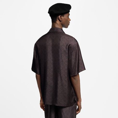 Printed Monogram Short-Sleeved Silk Shirt in Men's Ready-to-Wear Shirts collections by Louis Vuitton (Product zoom)