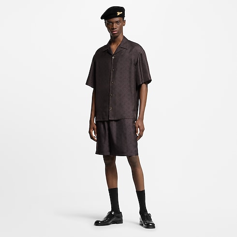 Printed Monogram Silk Shorts in Men's Ready-to-Wear Pants collections by Louis Vuitton (Product zoom)