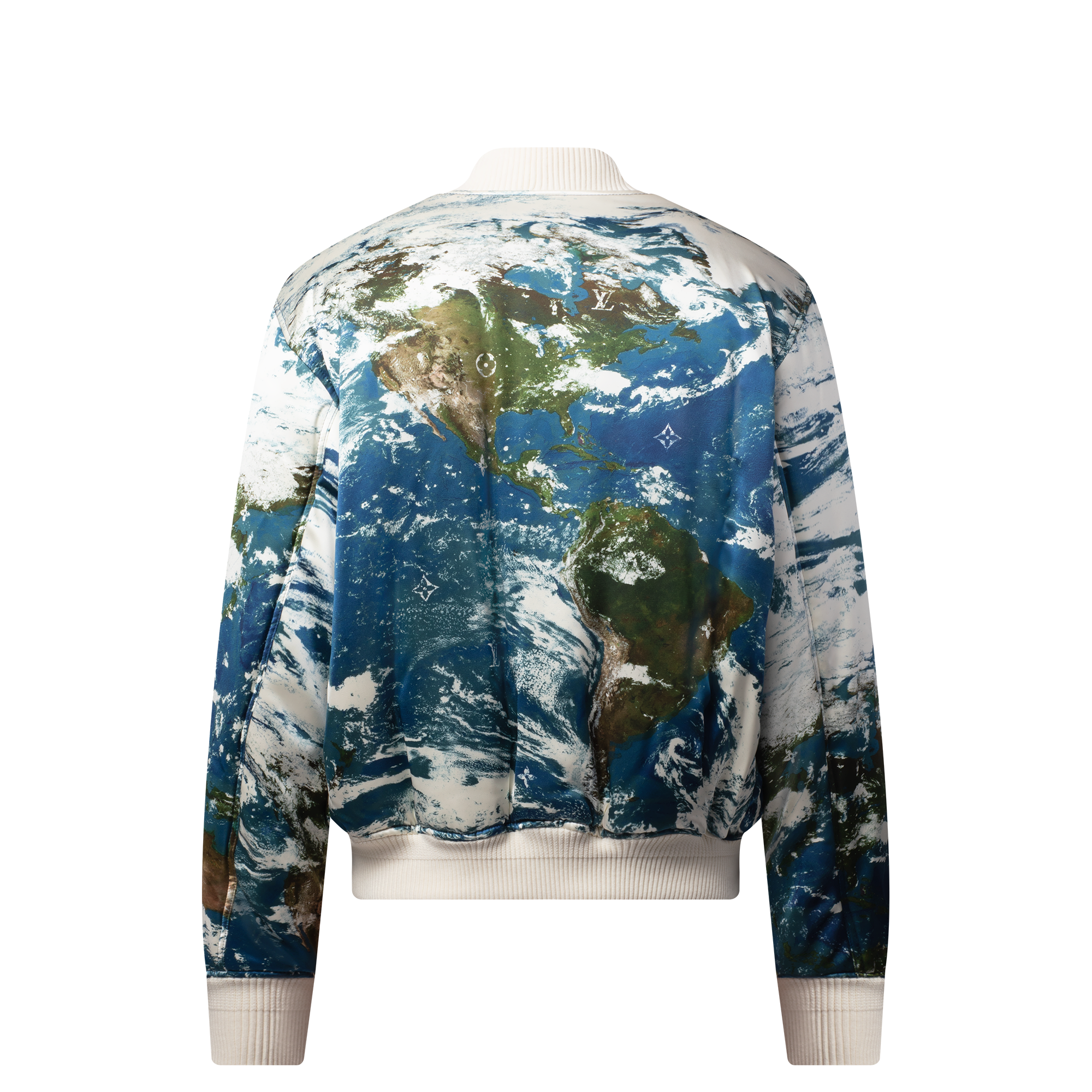 Printed Silk-Blend Bomber  in Men