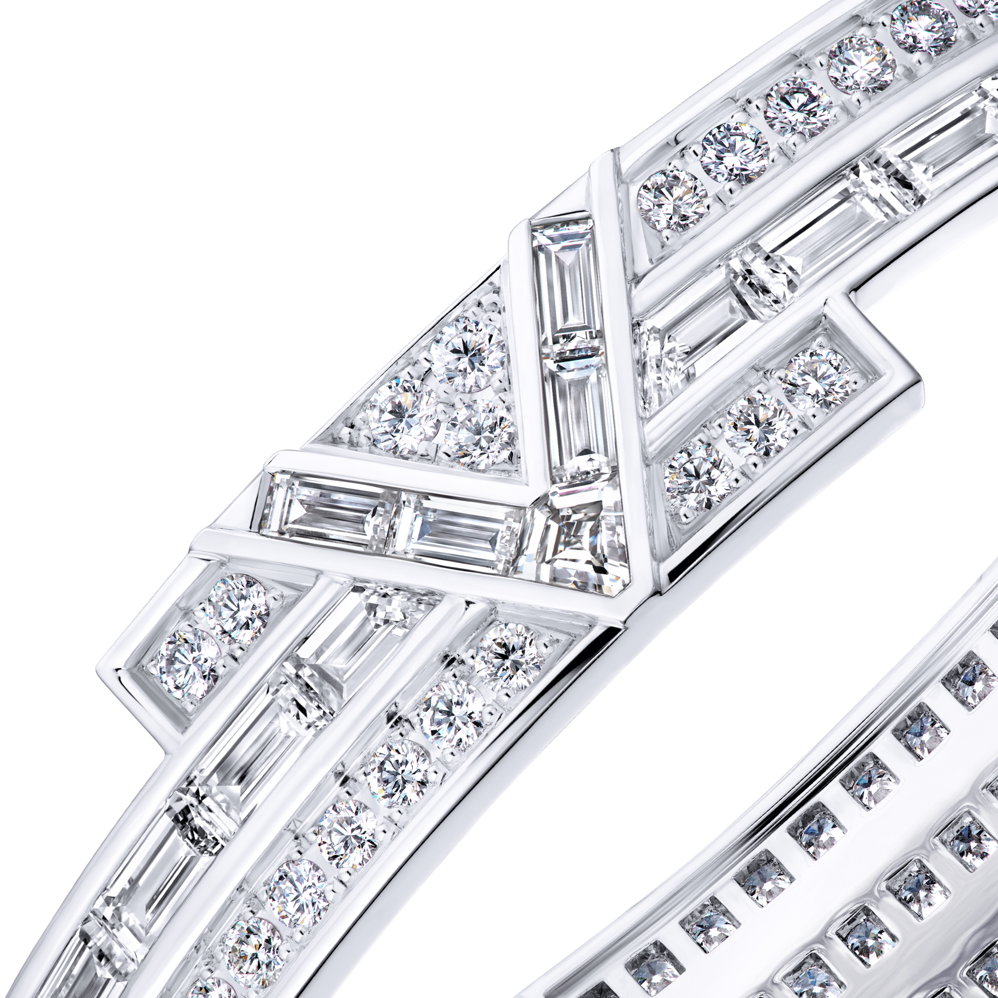 Pure V Bracelet, White Gold & Diamonds  in Les Extraordinaires
