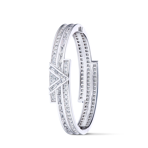 Pure V Bracelet, White Gold & Diamonds in Les Extraordinaires's Jewelry Bracelets collections by Louis Vuitton (Product zoom)