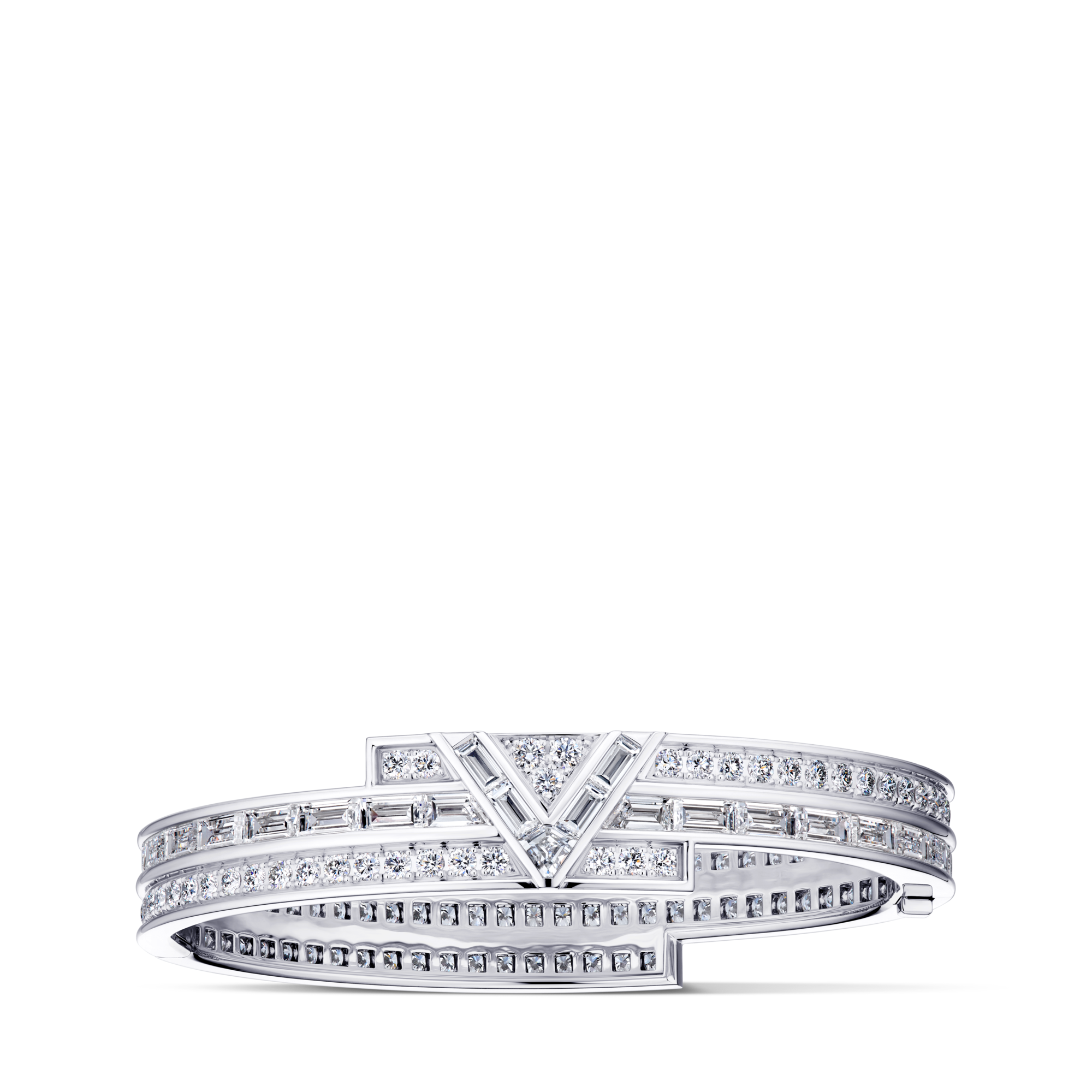 Pure V Bracelet, White Gold and Diamonds  in Les Extraordinaires