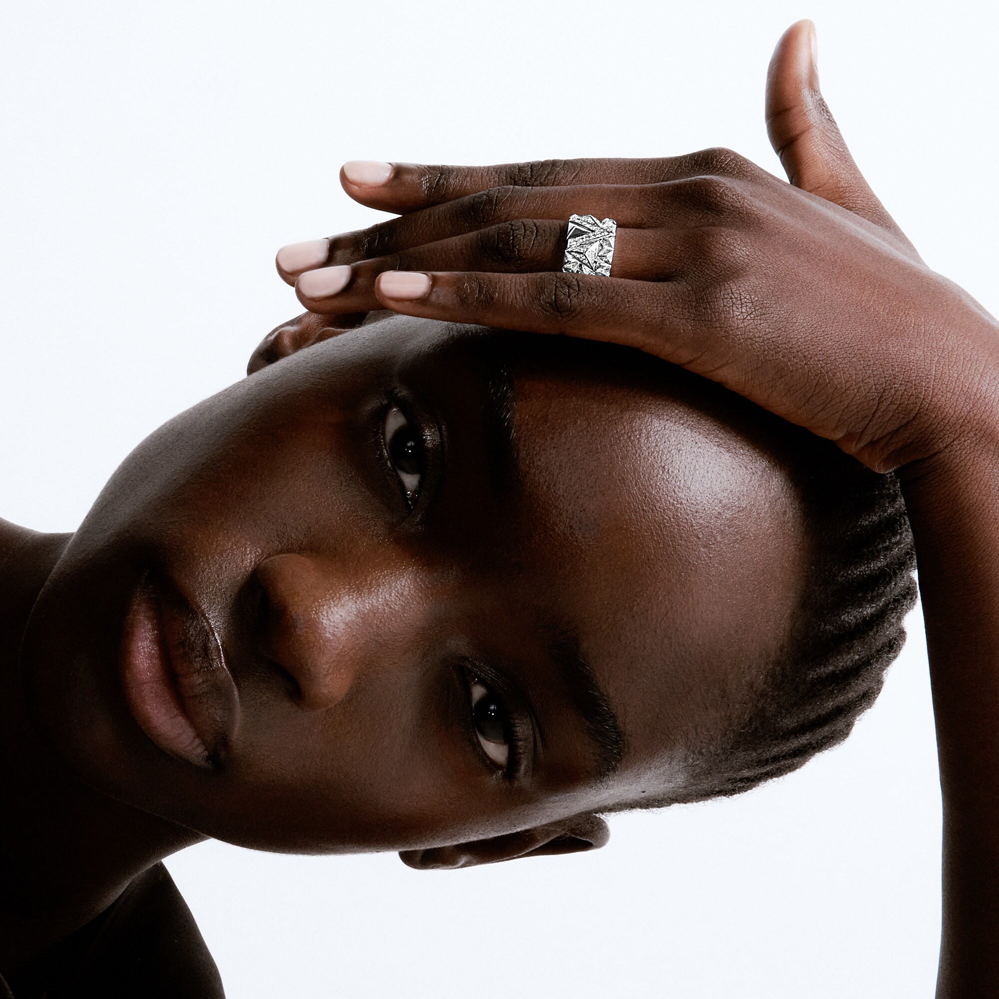 Pure V Ring, White Gold and Diamonds  in Jewellery