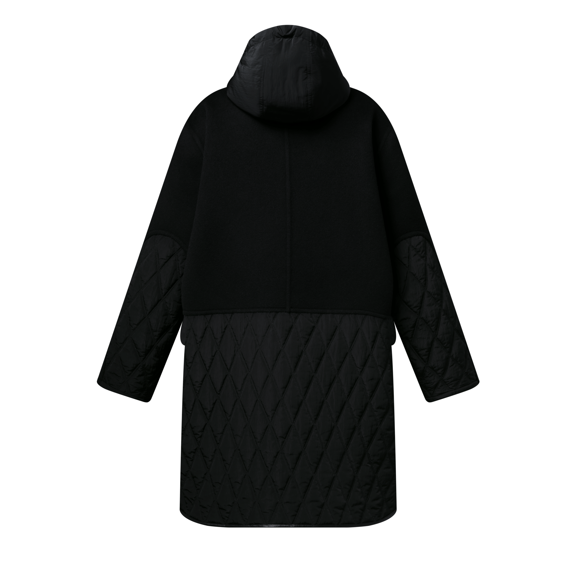 Quilt Accent Coat  in Women