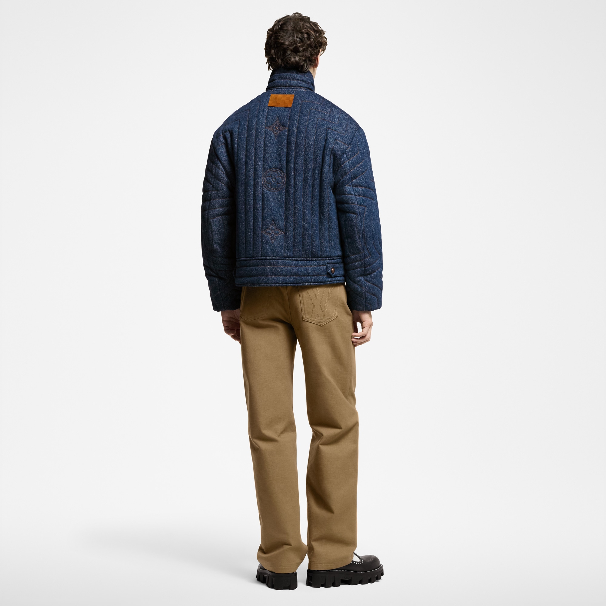 Quilted Denim Jacket  in Men