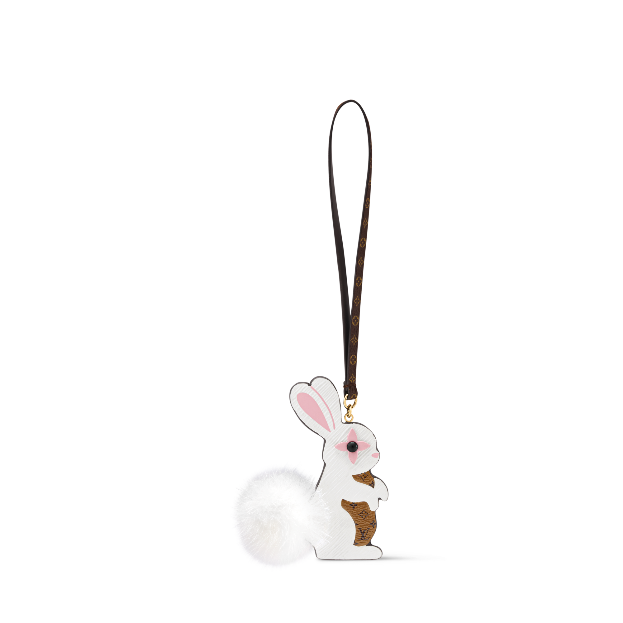 Rabbit LV Furry Friend Bag Charm  . in Women