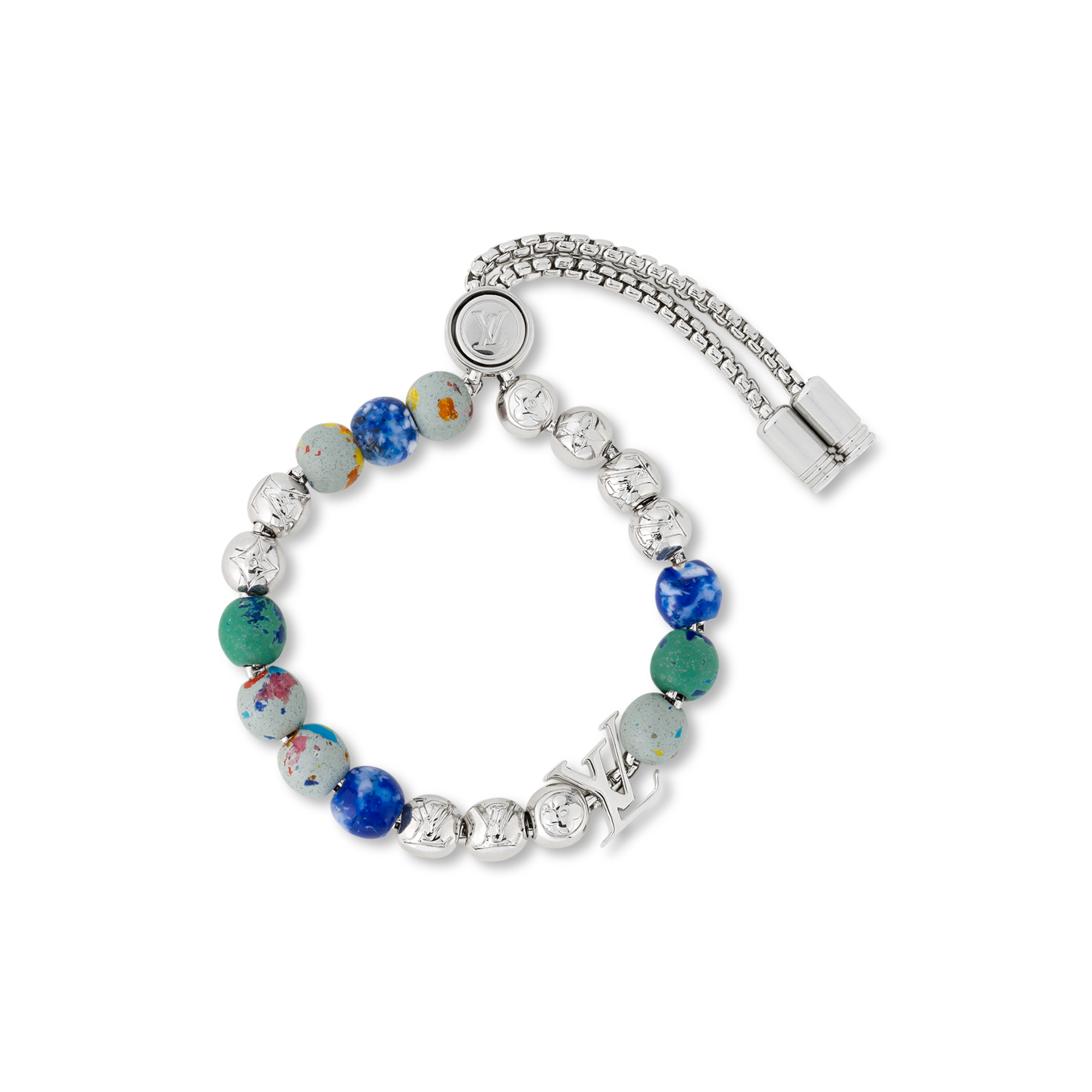 Recycled Monogram Beads Bracelet . in Men