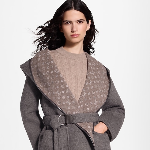 Reversible Hooded Wrap Coat in Women's Ready-to-Wear Coats and Jackets collections by Louis Vuitton (Product zoom)