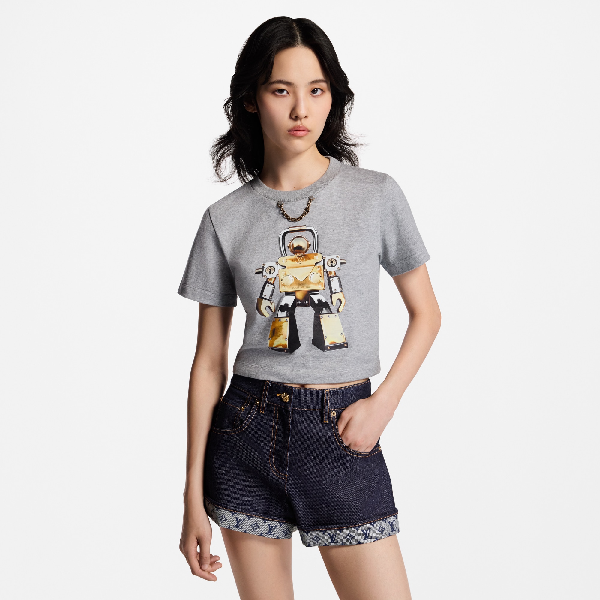 Robot Crop Top  in Women