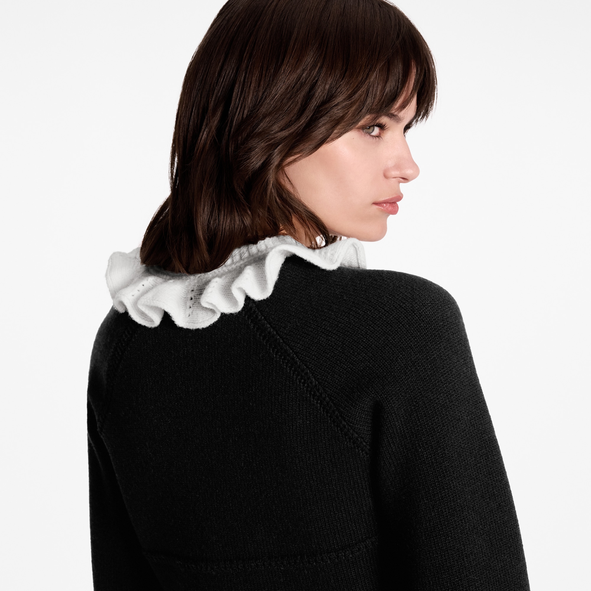 Ruffle Collar Cardigan  in Women