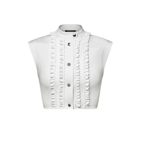 Ruffle Trim Technical Jersey Top in Women's Ready-to-Wear Tops collections by Louis Vuitton (Product zoom)