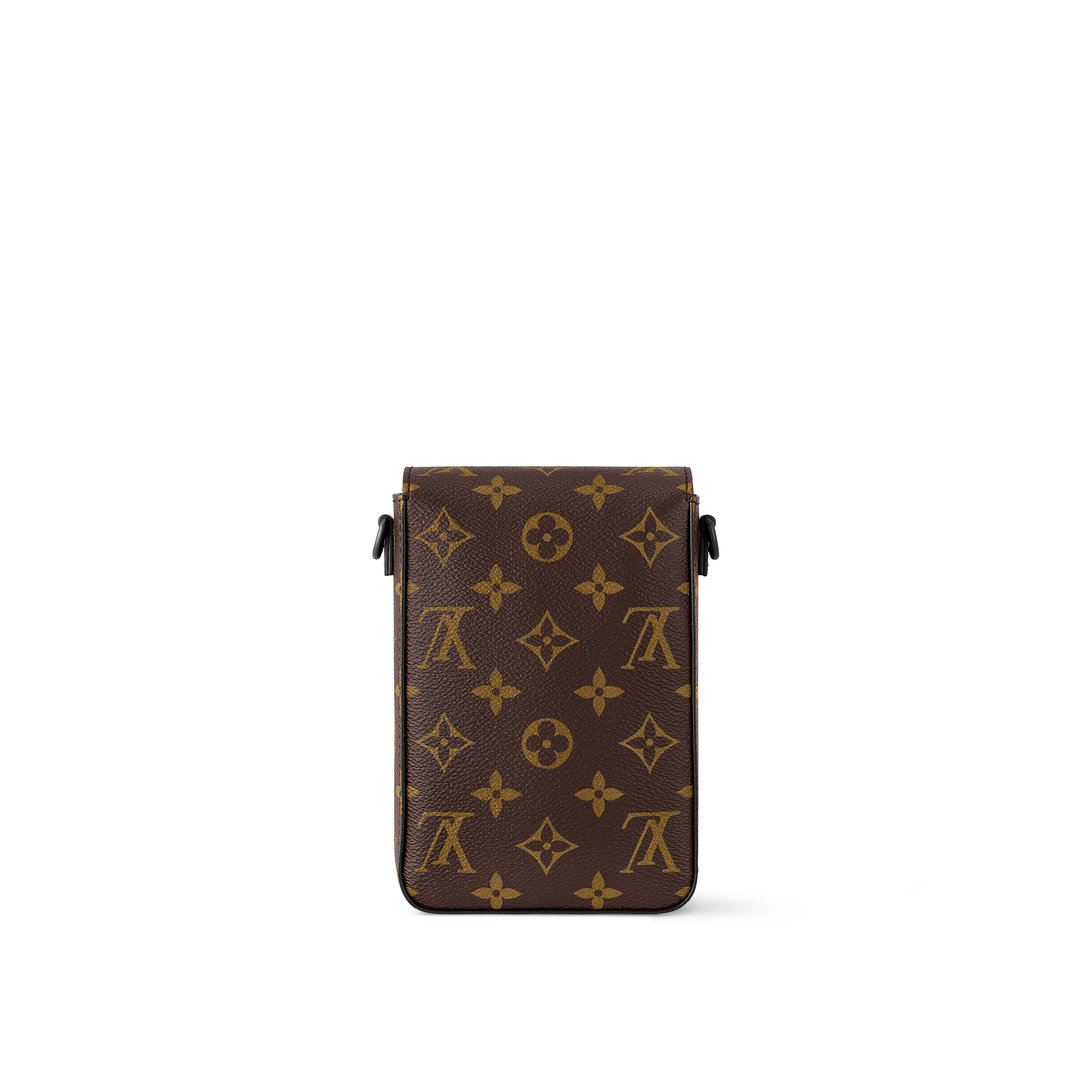 S-Lock Vertical wearable wallet Monogram Macassar in Men