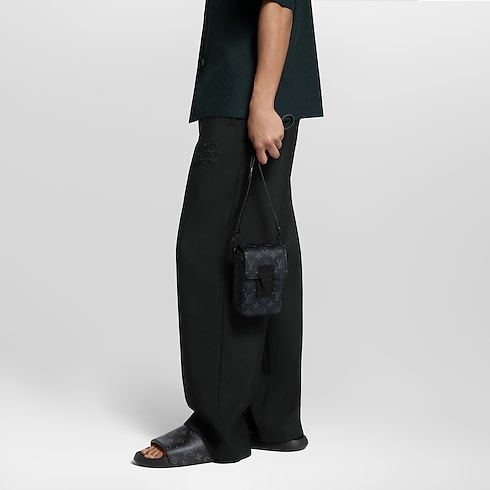 S-Lock Vertical Wearable Wallet Monogram Eclipse in Men's Bags All Collections collections by Louis Vuitton (Product zoom)