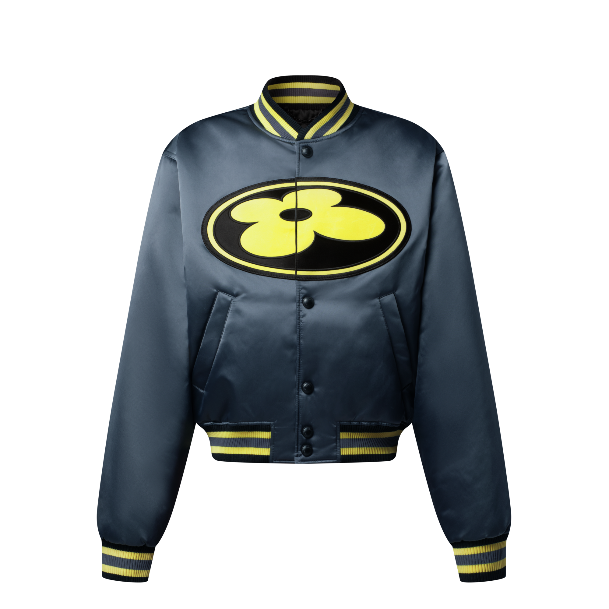 Satin Baseball Blouson  in Men