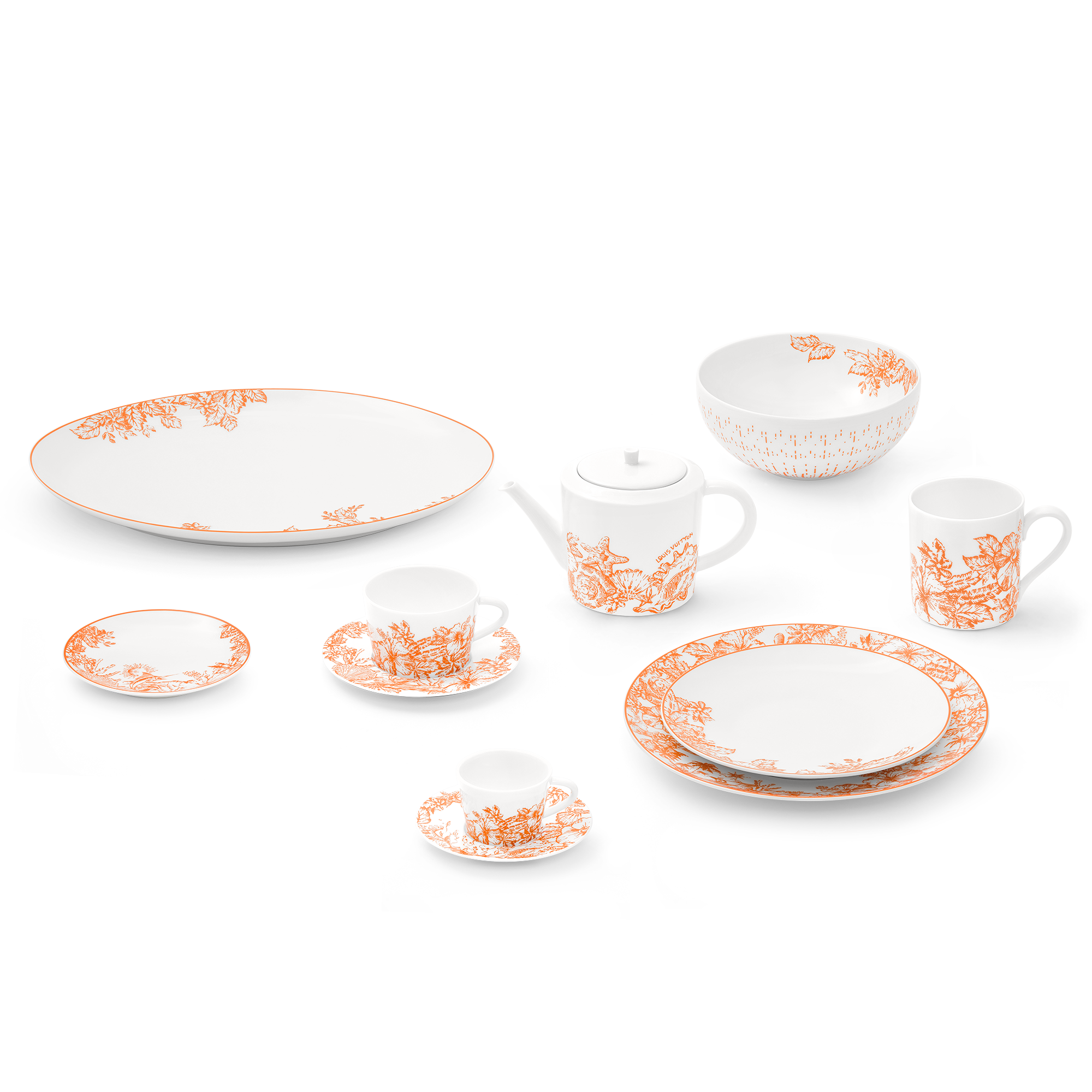 Set Of 2 Dessert Plates LV By The Pool  in Trunks, Travel and Home