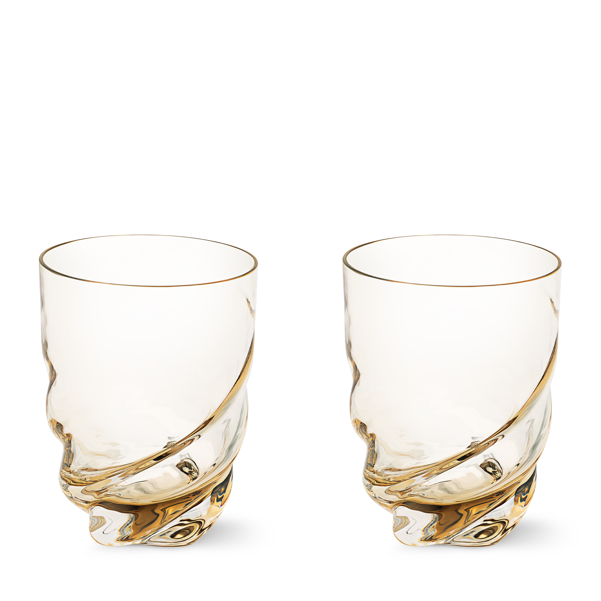 Set of 2 Twist Glasses  in Trunks, Travel and Home
