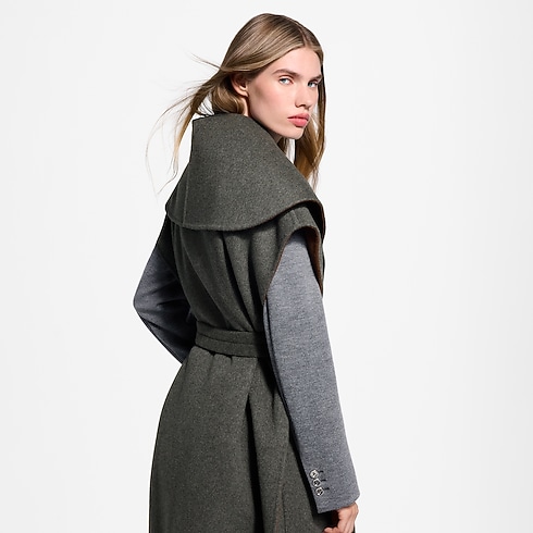 Shawl Collar Sleeveless Wrap Coat in Women's Ready-to-Wear Coats and Jackets collections by Louis Vuitton (Product zoom)