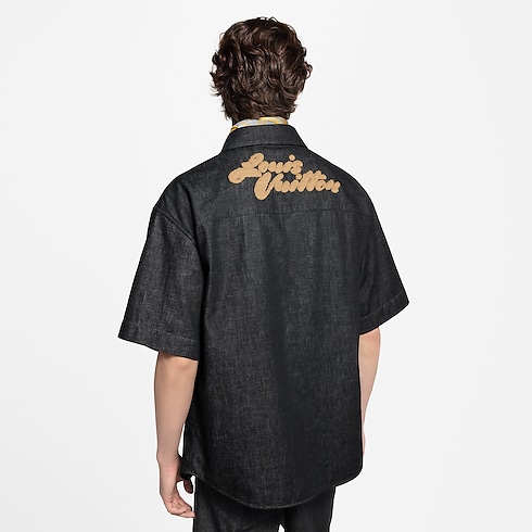 Short-Sleeved Chambray Shirt in Men's Ready-to-Wear Shirts collections by Louis Vuitton (Product zoom)