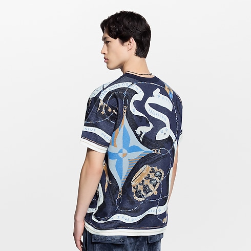 Short-Sleeved Jacquard Crewneck in Men's Ready-to-Wear All Ready-to-Wear collections by Louis Vuitton (Product zoom)