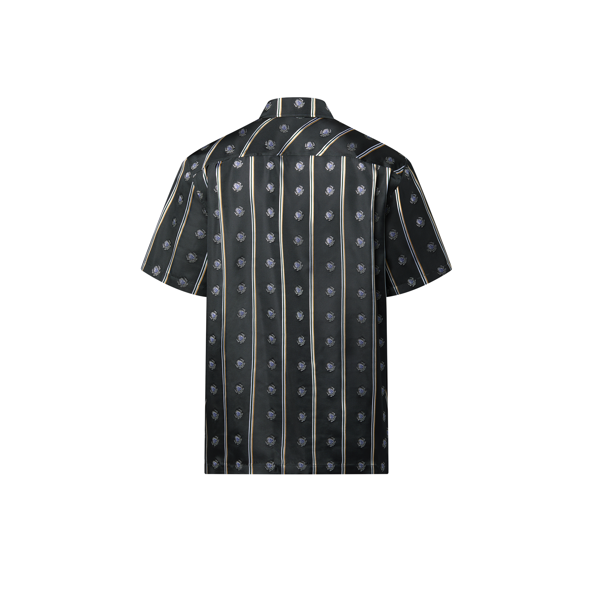 Short-Sleeved Silk Shirt  in Men
