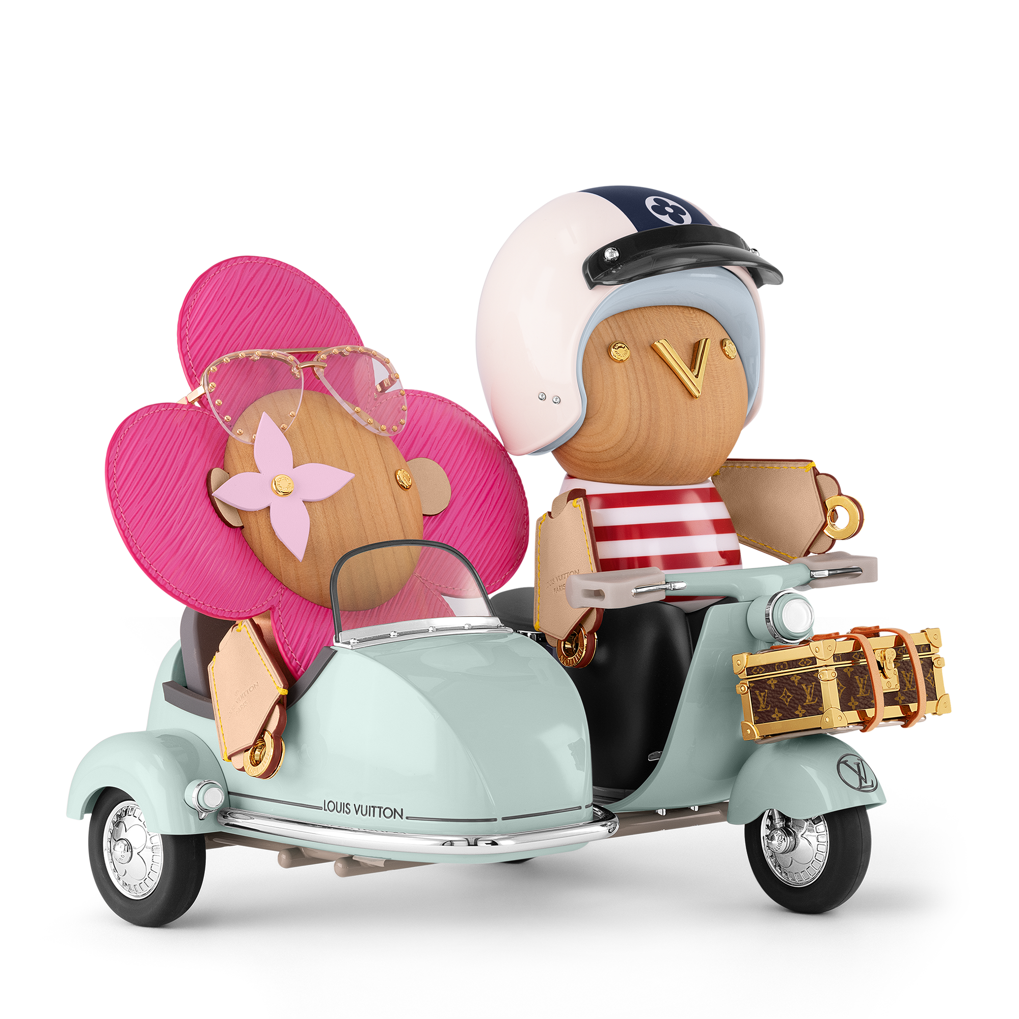 Side Car Vivienne & Gaston Epi Leather in Trunks, Travel and Home