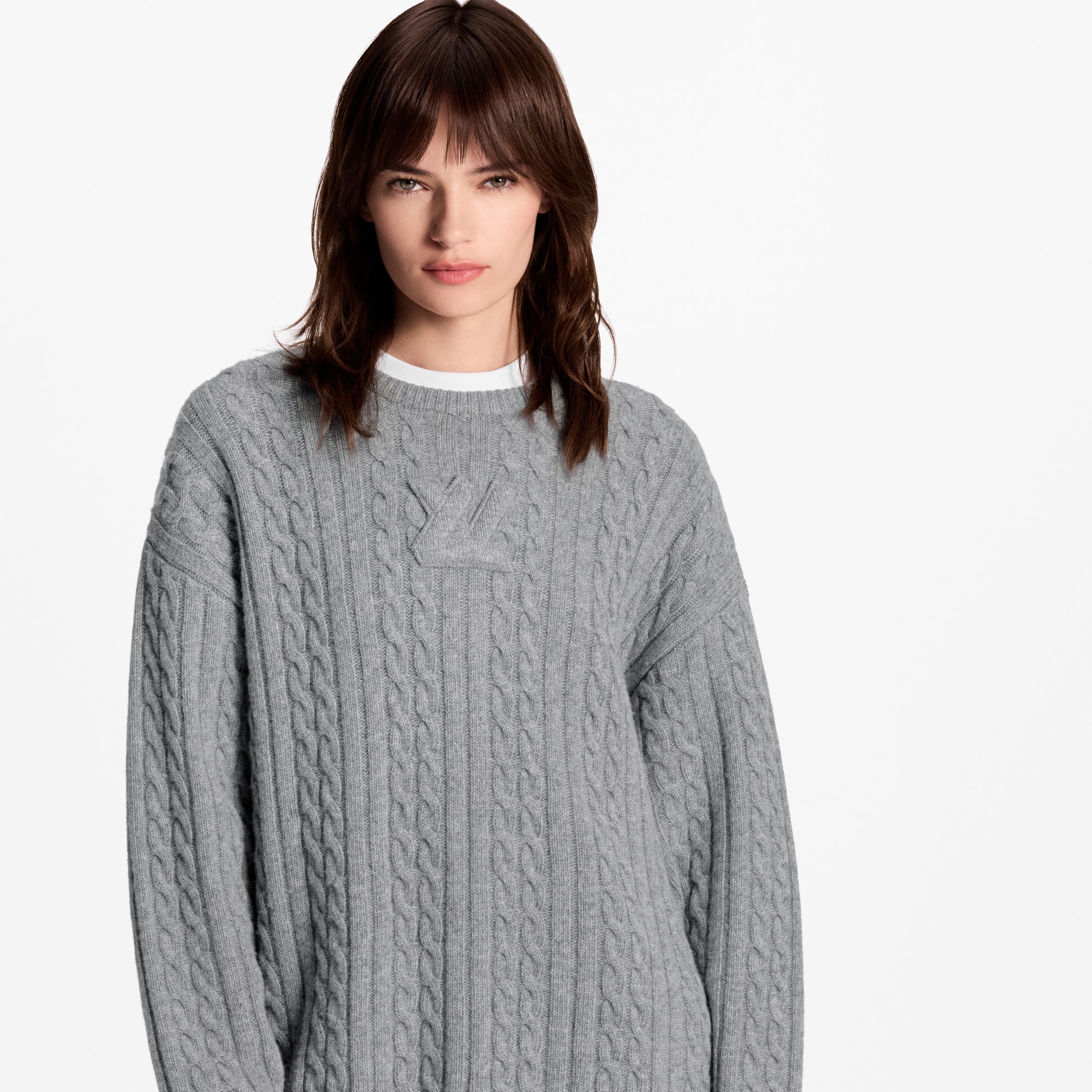 Signature Cable Knit Pullover  in Women