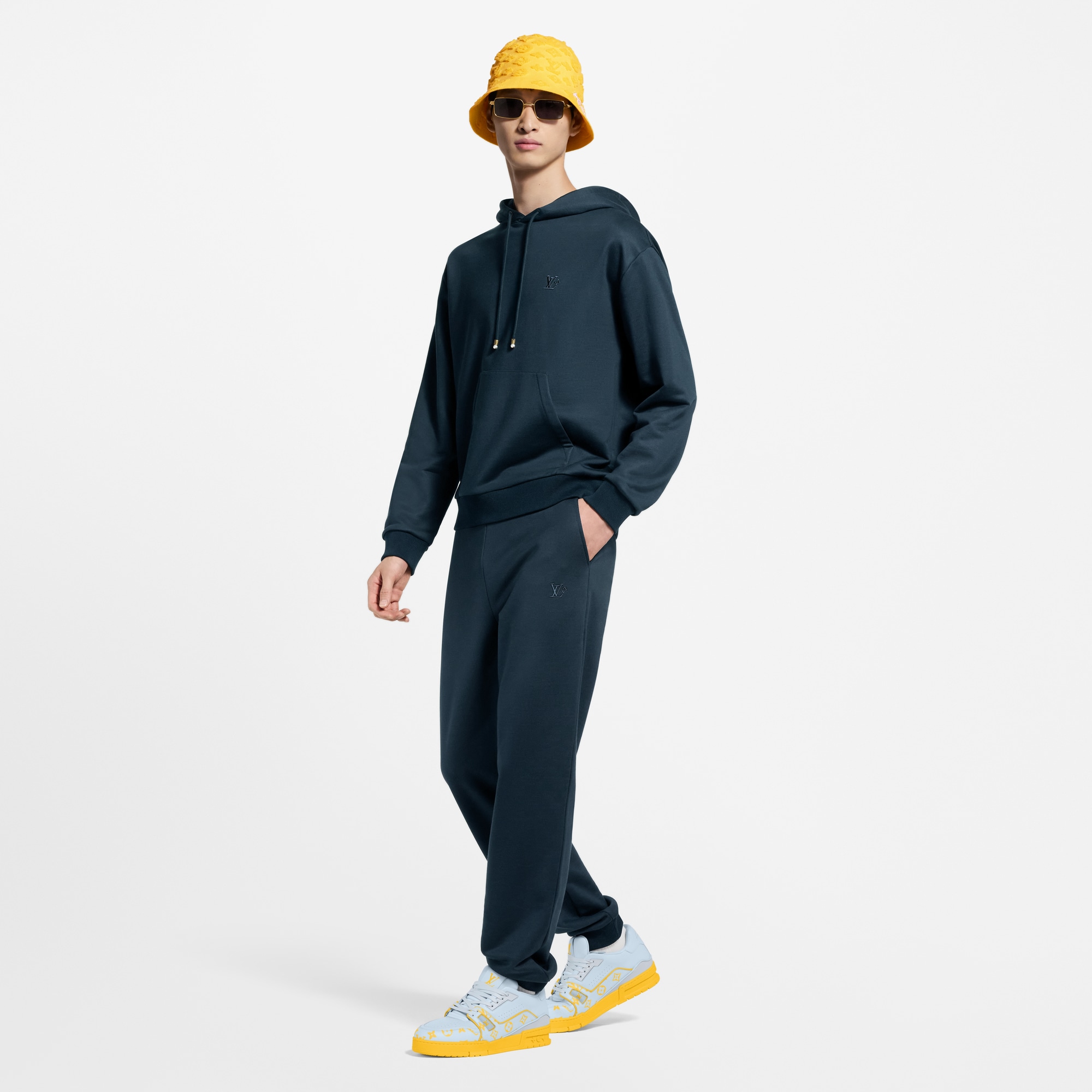 Silk Blend Signature Hoodie  in Men