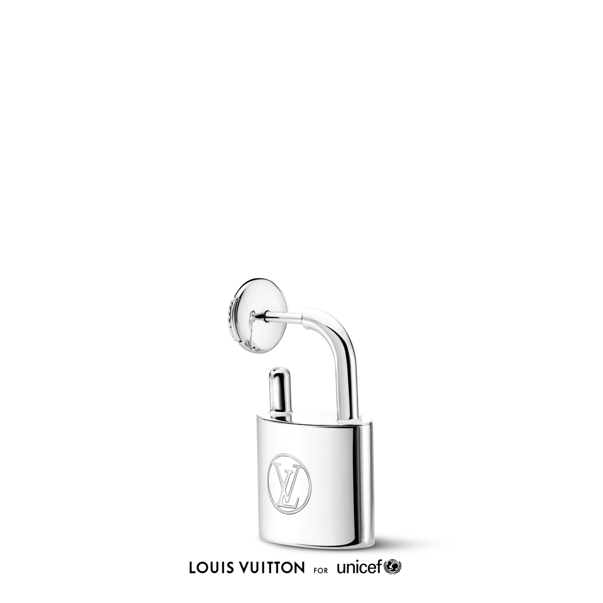 Silver Lockit Earring, Sterling Silver - Per Unit  in Jewellery