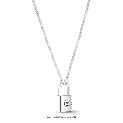 Silver Lockit Pendant, Sterling Silver Black Laquered in Jewellery's Categories Necklaces and Pendants collections by Louis Vuitton (Product zoom)