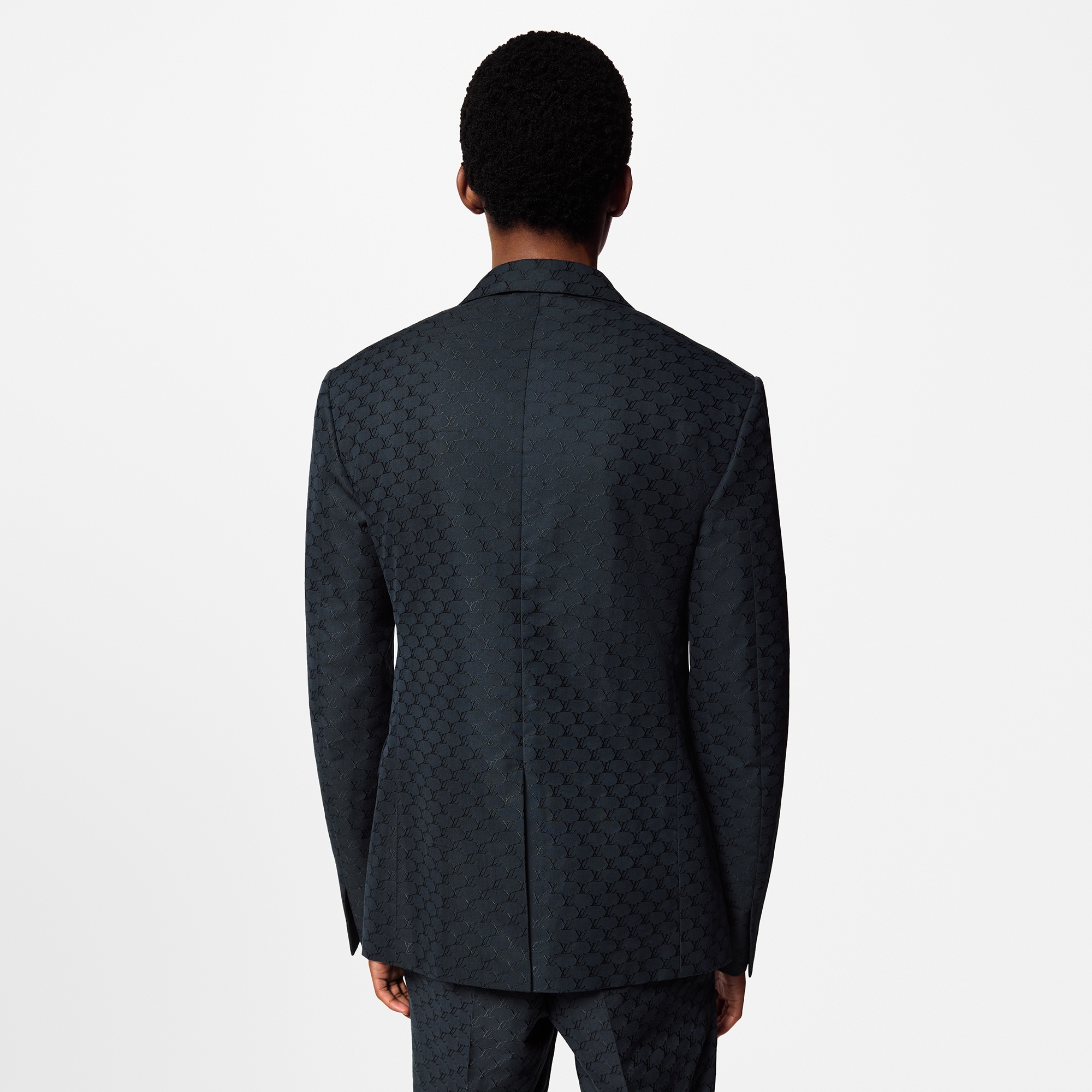Single-Breasted Silk And Cotton Pont Neuf Jacket  in Men